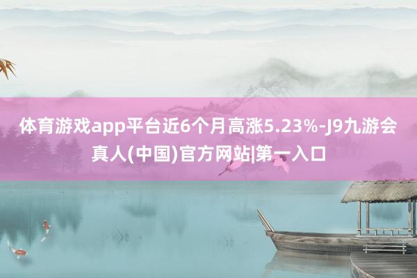 体育游戏app平台近6个月高涨5.23%-J9九游会真人(中国)官方网站|第一入口