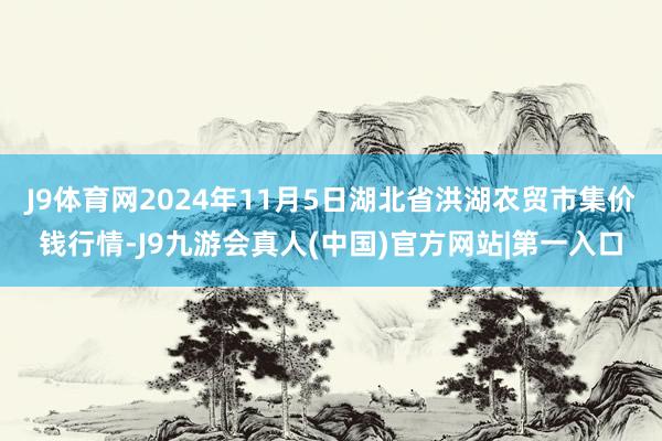 J9体育网2024年11月5日湖北省洪湖农贸市集价钱行情-J9九游会真人(中国)官方网站|第一入口