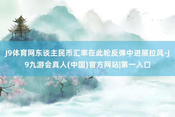 J9体育网东谈主民币汇率在此轮反弹中进展拉风-J9九游会真人(中国)官方网站|第一入口