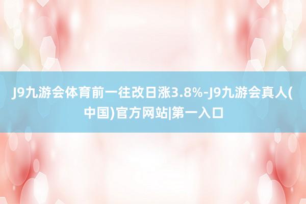 J9九游会体育前一往改日涨3.8%-J9九游会真人(中国)官方网站|第一入口